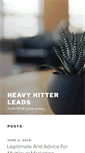 Mobile Screenshot of heavyhitterleads.com